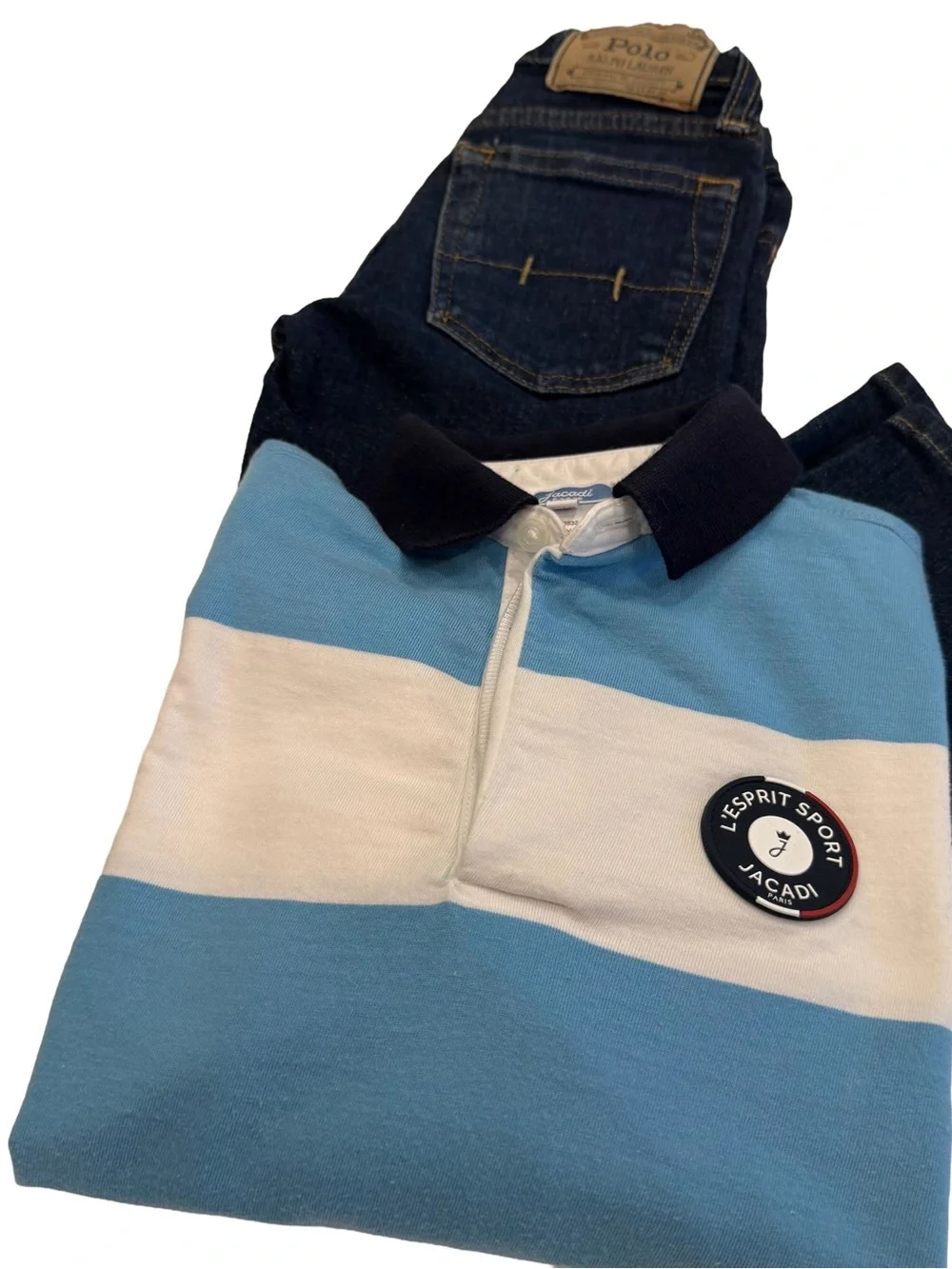 Jacadi Boys Polo Shirt Polo Shirt & Ralph Lauren Jeans Sz 4/4T